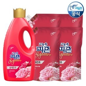 섬유유연제 시그니처 플라워페스티벌 2L 용기 x 1개+1.6L 리필 x 4개