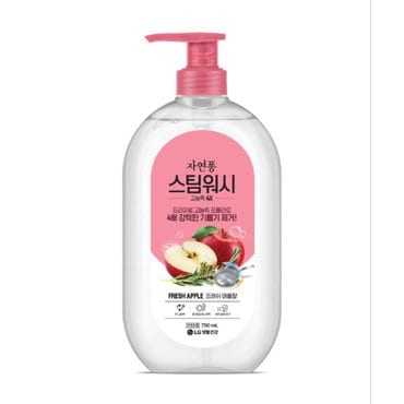 신세계 규격 LG  자연퐁 스팀워시 주방세제  프레쉬 애플향 750ml