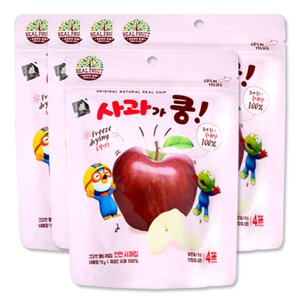  뽀로로 사과가 쿵 천연 과일칩 15g 5개