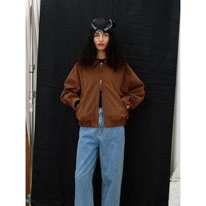 CP VEGAN SUEDE BOMBER JACKET_2COLORS