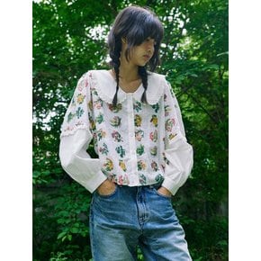 Botanical blouse / White