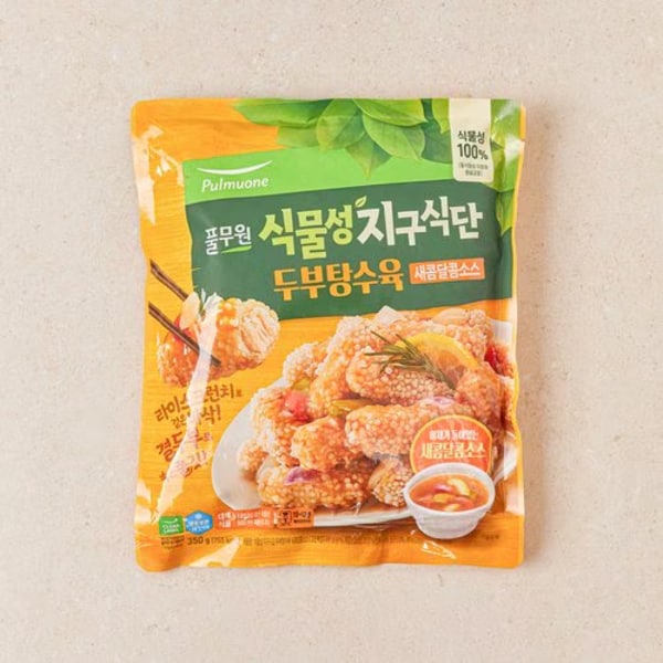 식물성 지구식단 두부탕수육 새콤달콤소스_350g