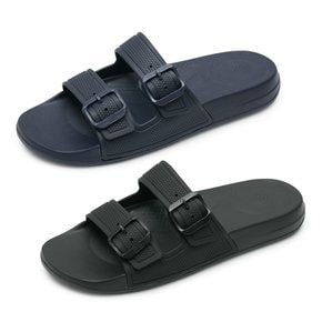 IQUSHION TWO-BAR BUCKLE SLIDES 슬리퍼 (womens) 2종 택1