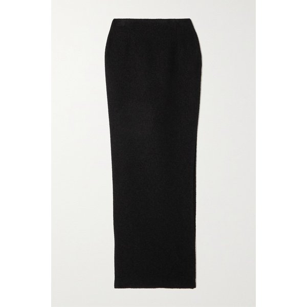 Wool-blend Bouclé Maxi Skirt 블랙 1647597278312090