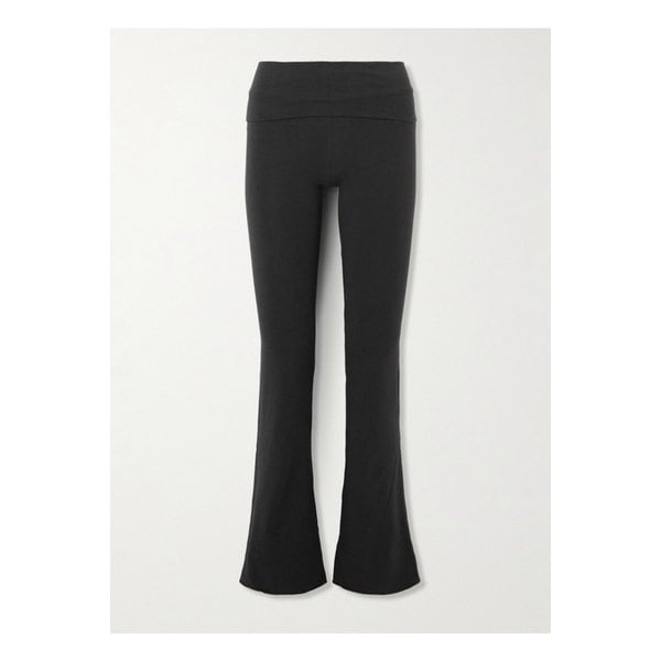 스킴스 스트레치 코튼 저지 폴드오버 팬츠 수트 블랙 1647597359672795