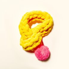 POMPOM MUFFLER_Yellow