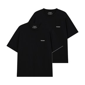 쿨 코튼 2-PACK 티셔츠 뉴블랙 CO2602STE1BB