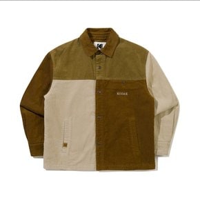 어패럴 브라우니 컬러블록 코듀로이 패딩 셔켓 BEIGE K6423LPJ92BEI