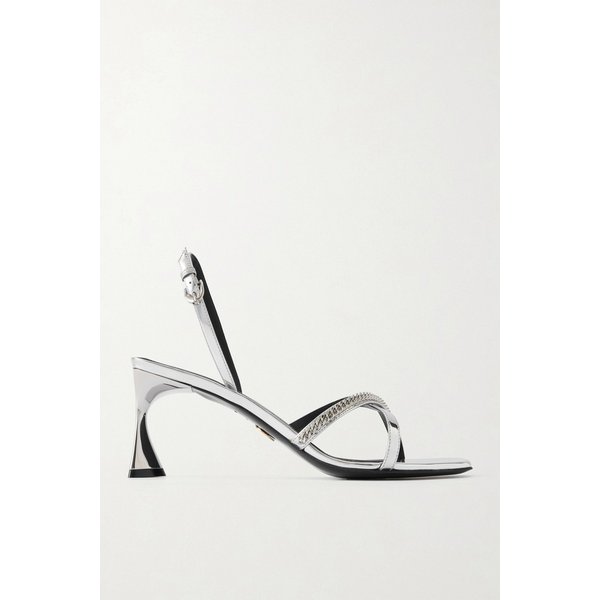 스텔라매카트니 엘사 큐반 체인 미러 슬링백 샌들 46376663162964977