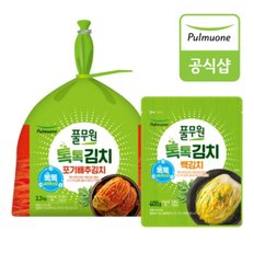 [G][풀무원] 톡톡 포기김치 3.3kg+백김치 400g