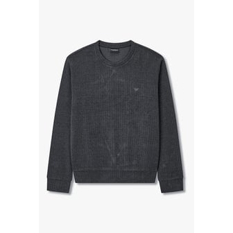 EMPORIO ARMANI 남성 코듀로이 크루넥 라운지 맨투맨 0815336026000