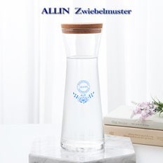 ALLIN 알린 쯔비벨블루 북유럽풍 디켄터 유리와인쥬스물병 970ML