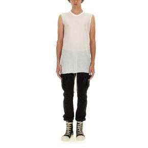 [릭오웬스] Sleeveless T-shirt RU02D6151_UC11 WHITE