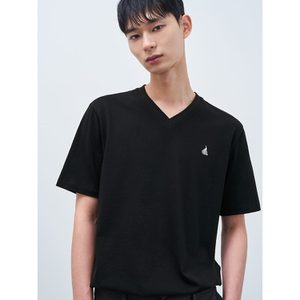 빈폴 *20%적립*[Essential] 수피마 코튼 브이넥 티셔츠  블랙 (BC4242E035)