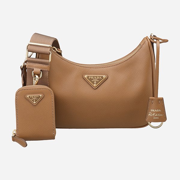 [시흥점] [프라다]5F 1BH204 NZV F03CW 리에디션 2005 사피아노 호보백 카라멜