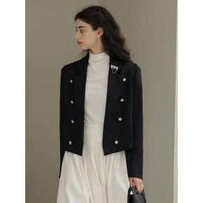 DD_Layered double button short jacket