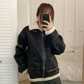 여성 양털 페이크 세무 탱크 빅사이즈 무스탕