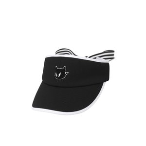 왁 왁[WAAC]골프 (WGRCX24201BKX)여성 Ribbon Visor 모자