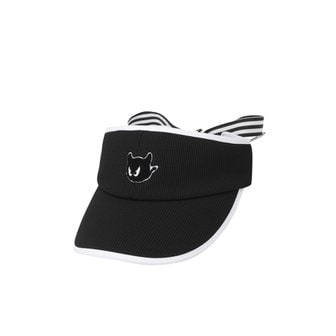 왁 골프 (WGRCX24201BKX)여성 Ribbon Visor 모자