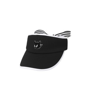 왁[WAAC]골프 (WGRCX24201BKX)여성 Ribbon Visor 모자