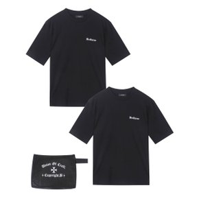 [여주점] 여성 2PACK 로고 반팔 티셔츠(B255Z1092P)
