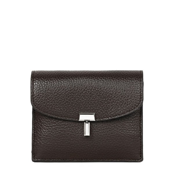 [부산점] 25FW 초콜릿 T-LOCK 그레인 레더 카드지갑 253 WAM0042 LE0030 014
