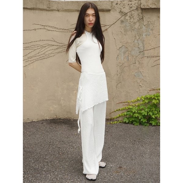 Racerback mini dress / White