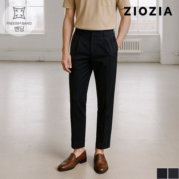 [지오지아] 베이직 싱글 플리츠 에어 팬츠 S (AAD2PP1604)