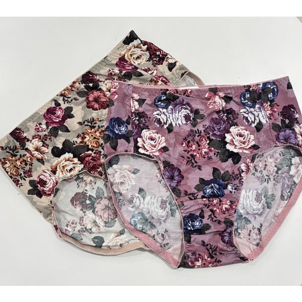 [여주점] 와코루 면 모달 장미꽃나염 스판 여성 팬티 [WPT4266]