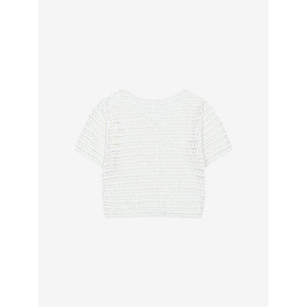 크로셰 V넥 반팔 가디건 (VKCCG2958)