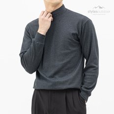 스타일에스 / 남성 면 스판 반목폴라 베이직 긴팔 티셔츠