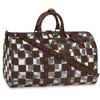 LOUIS VUITTON 24 FW 루이비통 Keepall 키폴 반둘리에 50 더블핸들 코팅캔버스 더플백