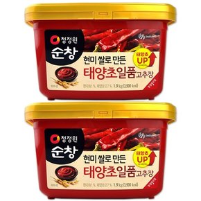 코스트코 청정원 순창 현미쌀로 만든 태양초 일품 고추장 3.8kg(1.9kg x 2개)