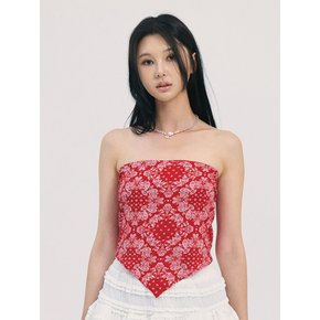 rin paisley top-red