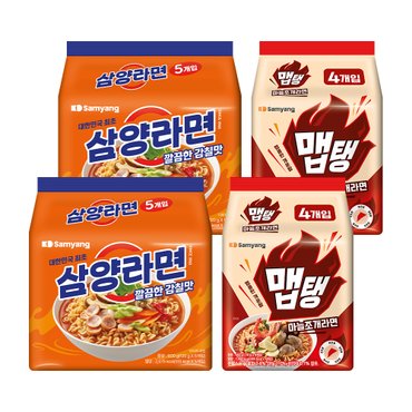 삼양 [본사배송]삼양라면 120g x 10입+맵탱 마늘조개라면 110g x 8입