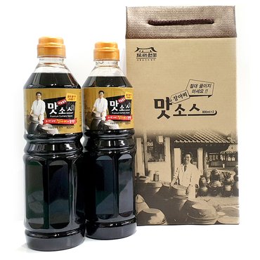  명인 도리원 맛소스 만능 장아찌간장 저염 맛간장 800mlx2개 선물세트