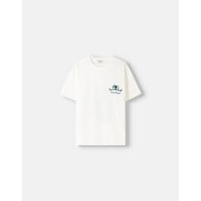 버쉬카 반팔 프린트 티셔츠 8080/696 OFF WHITE