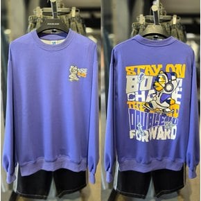 [시흥점] 부클 스테이온 베어그래피티 세미오버핏 맨투맨(남여공용)/JGET22904PU