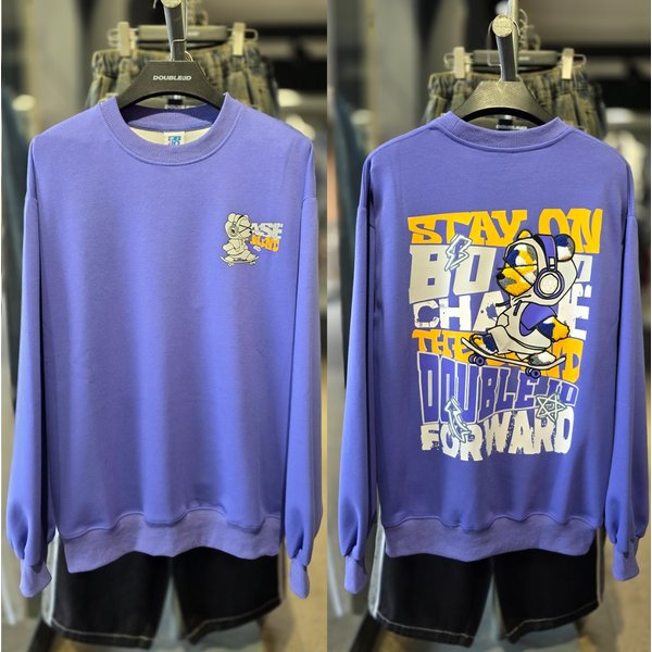 [시흥점] 부클 스테이온 베어그래피티 세미오버핏 맨투맨(남여공용)/JGET22904PU