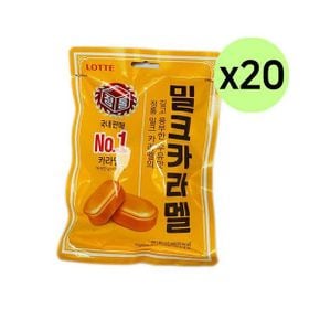 롯데 밀크 카라멜 100g 20개 1Box 아이 사무실 간식 밀크카라멜 밀크캐러멜