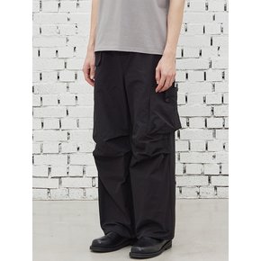 POCKET PARACHUTE CARGO PANTS BLACK_UNISEX