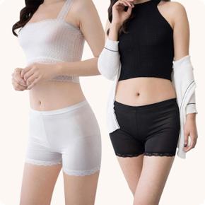 /오엠티 레이스 속바지 3부 여성 여름 학생 교복 치마