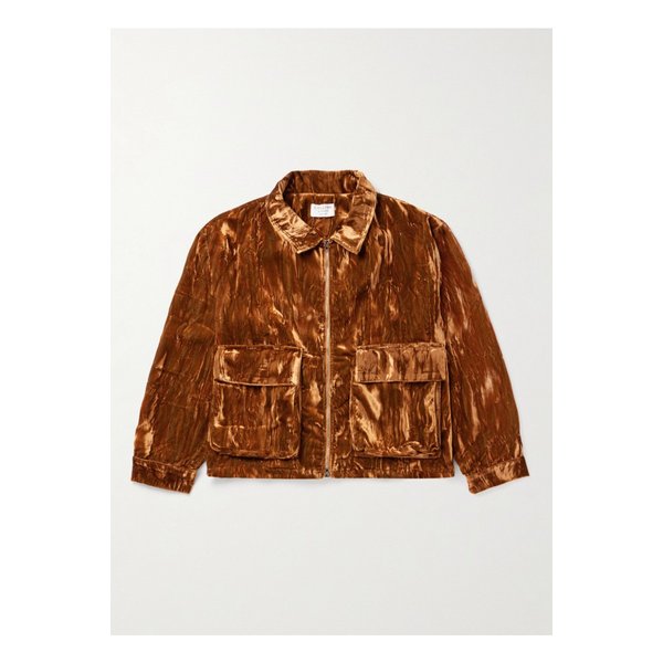 메커닉 크러시드 벨벳 재킷 브라운 1647597315295014