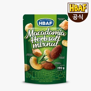 HBAF [본사직영] 마카다미아 허브솔트 믹스넛 190g