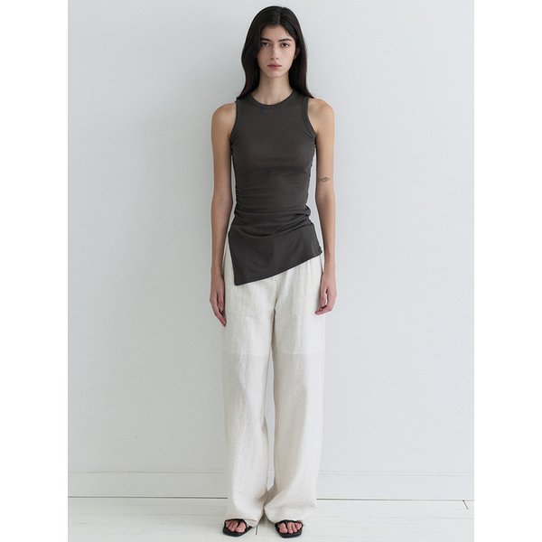 Linen Wide Pants _ oat