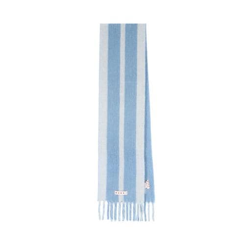 마르니 스트라이프 알파카 스카프 SCMC0138Y0 UAW054 LOW09 BLUE