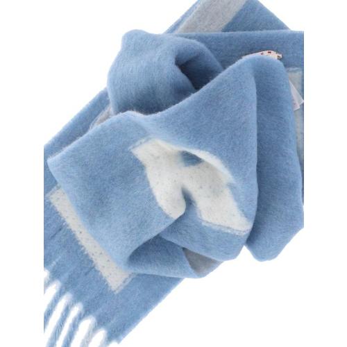 마르니 스트라이프 알파카 스카프 SCMC0138Y0 UAW054 LOW09 BLUE