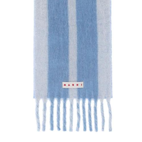 마르니 스트라이프 알파카 스카프 SCMC0138Y0 UAW054 LOW09 BLUE