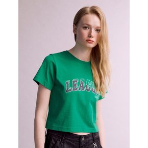 League Overlay Print T-shirt (GREEN)