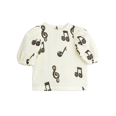 매직에디션 [MINI RODINI] (C)Note aop muslin blouse(2522018010)